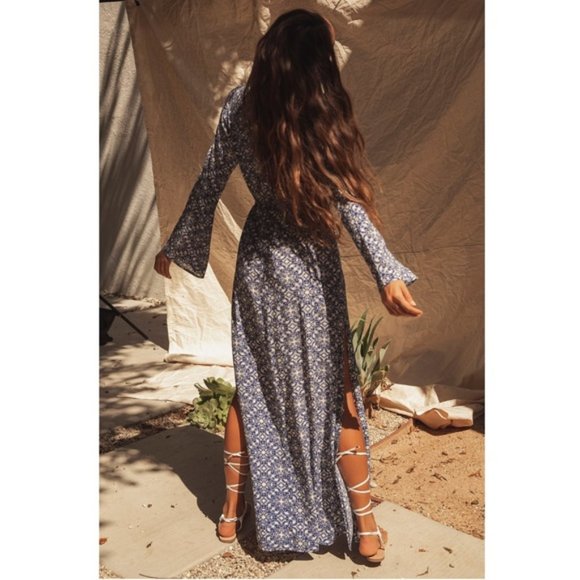 Lulus Mandala Daydream Blue Print Maxi Dress - Picture 4 of 9